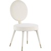 Meridian Furniture Brandy Cream Velvet Dining Chair - 4 of 4