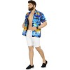 LA LEELA Men's Hawaiian Short Sleeve Button Down Shirt Mens Casual Shirts Vacation Aloha Beach Summer Party Shirts for Men Funny - 3 of 4