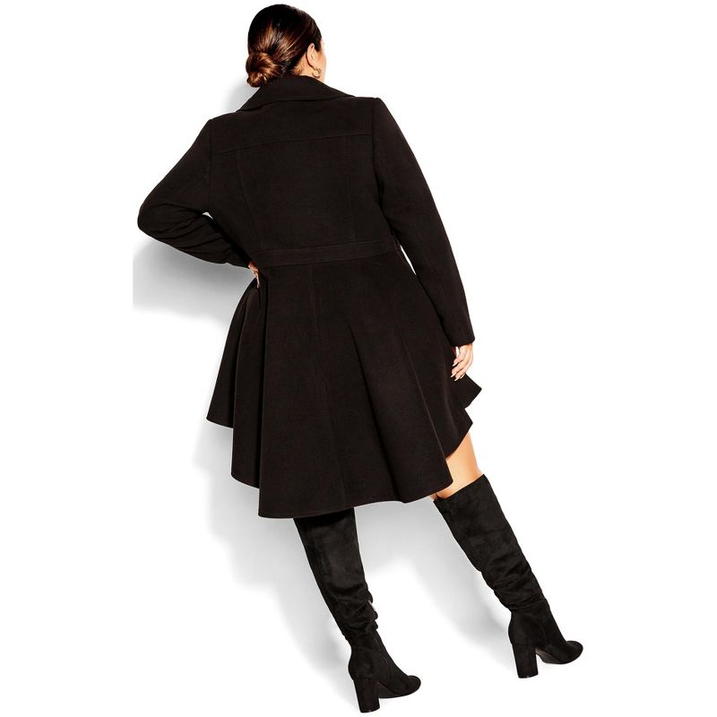 Women's Plus Size Cozy Nights Maxi Sleep Dress - black | AVENUE, 5 of 6