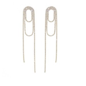 Janelle Crystal Loop Earrings by Tomorrow Studio - 1 of 4