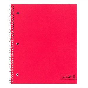 Yoobi Spiral Notebook, 1 Subject, College Ruled - Coral, Pink