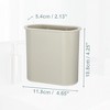 Unique Bargains Wall Mount Toothbrush Holder 4.65"x2.13"x4.25" 1 Pc - 3 of 4