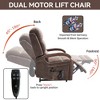 Dual Motor Infinite Position Lift Recliner Chair with Solid Wood Armrests, Heat Massage, and Heavy-Duty Motion Mechanism - 4 of 4