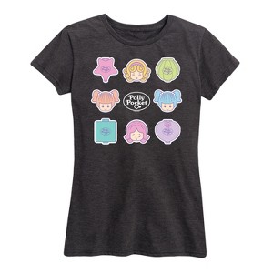 Women's - Polly Pocket - Polly Pocket Grid Short Sleeve Graphic T-Shirt - 1 of 4