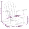 vidaXL Patio Adirondack Rocking Chair, 31.1"x39.4"x40.6" Solid Wood, Teak - 4 of 4
