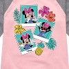 Girls' - Disney - Minnie Assorted Pics Shirt Tail Raglan Graphic T-shirt - 2 of 4
