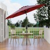 homfan 9Ft Patio Umbrella - 8 Sturdy Ribs Outdoor Table Umbrella with Crank Lift & Push Button Tilt - Market Umbrella for Pool, Deck, Yard, Garden - 2 of 4