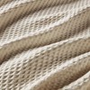 Gulches Desert Dune [Khaki] Classic Waffle Weave Cotton 108x90 King Blanket Blanket - 3 of 4