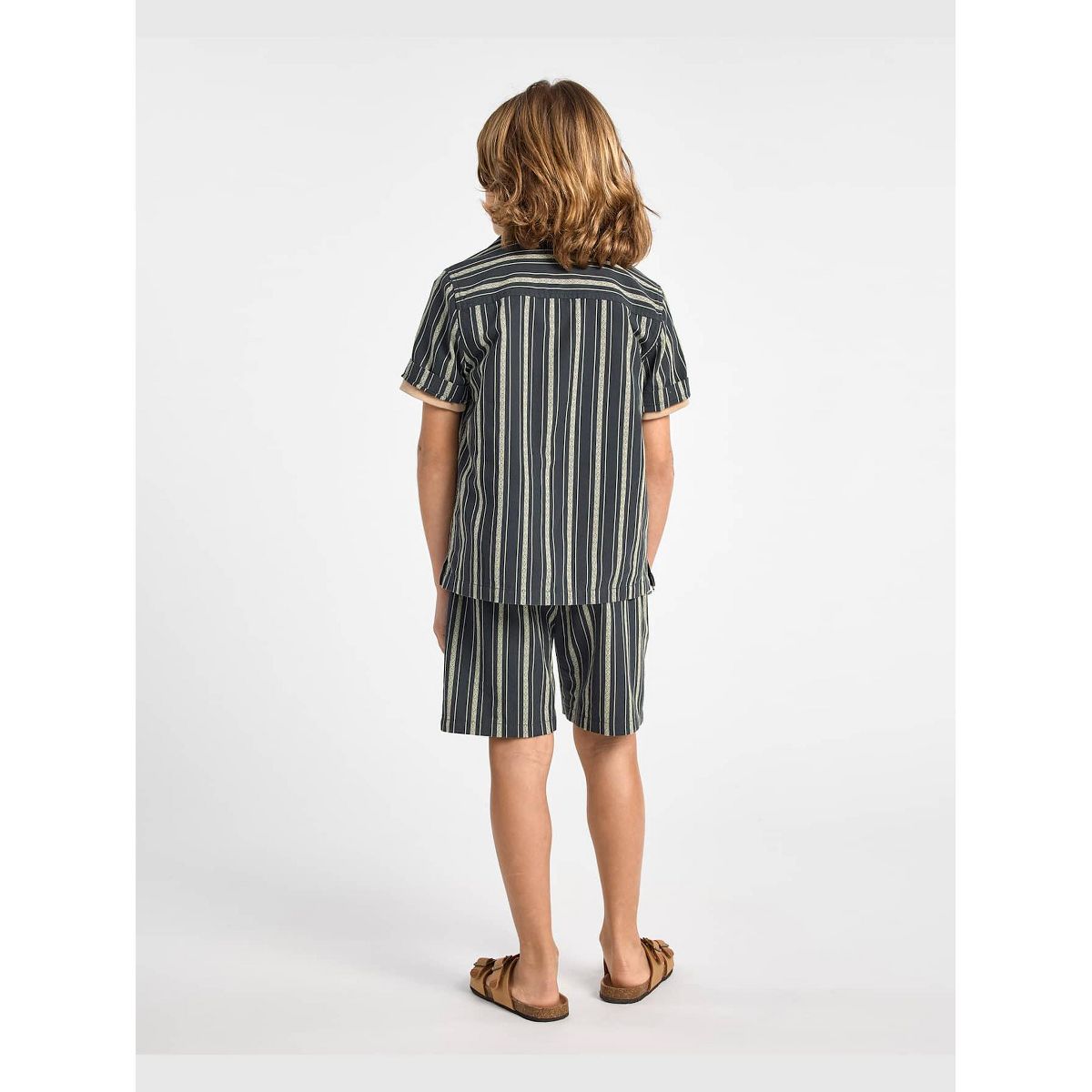 The Children's Place Boys Short Sleeve Embroidered Textured Button Up Shirt - thumbnail 7