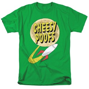 South Park Cheesy Poofs Adult T-Shirt Kelly Green - 1 of 4