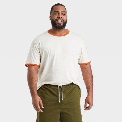 Men's Standard Fit Short Sleeve Crewneck T-Shirt - Goodfellow & Co™ White Blush