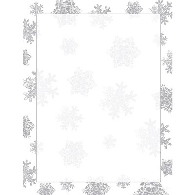 Great Papers Holiday Stationery Icy Flakes 40/count 2011471 : Target