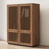 Gaoyangjiaju 47.51 Inch Wooden Storage Cabinet with Slatted Doors for Home - 3 of 4