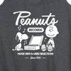 Women's - Peanuts - Charlie Brown Records Graphic Racerback Tank - 2 of 4