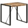 vidaXL Industrial Mango Wood Dining/Bistro Table - Square Brown/Black Table for Dining Room, Kitchen, Bistro - 2 of 4