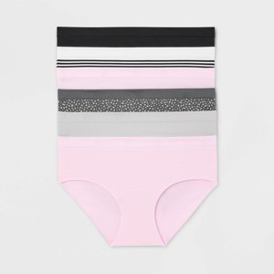 Women's 6pk Seamless Hipster Underwear - Auden™ Assorted Color - 1 of 4