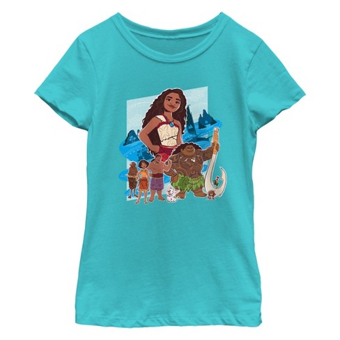 Girl's Moana 2 Crew Portrait T-Shirt - image 1 of 4