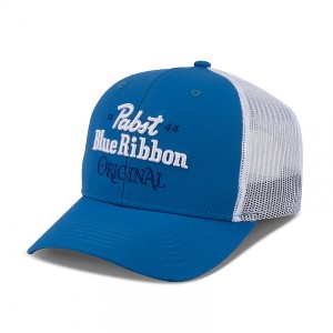 Adult Pabst Blue Ribbon Original 3D Embroidered Bright Adjustable Hat - 1 of 4