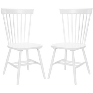 Dining Chair Wood/White (Set of 2) - Safavieh