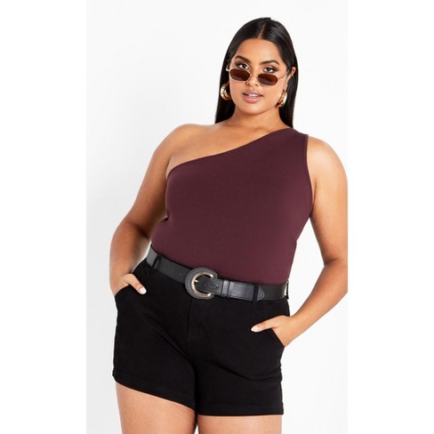 Women's Plus Size Louisa Top - fudge | CITY CHIC - image 1 of 4