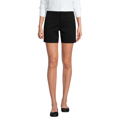 Lands' End Women's Plus Size Elastic Back Classic 7" Chino Shorts