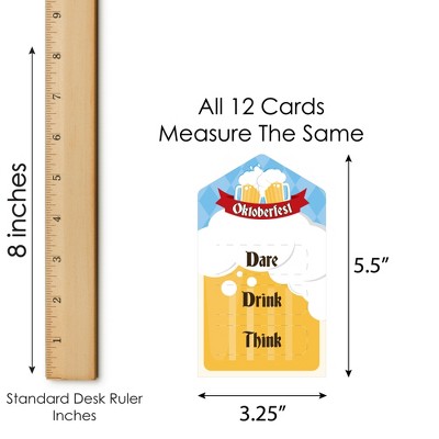 Oktoberfest Pull Tab Game Cards - German Beer Festival Dare, Drink, Think Prompts (Set Of 12) - View #8