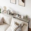 Console Table, Behind Couch Table Sofa Tables Narrow Entryway Table with Storage Shelf and Metal Frame - 3 of 4