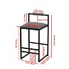 NicBex PU Bar Stools Set of 2,Counter Height Bar Stools with Backrest,Island Chairs with Metal Legs,Bar Chairs for Home Bar & Dining - 3 of 4