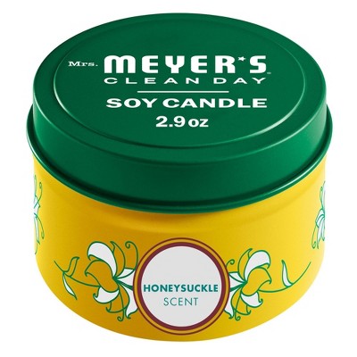 Mrs. Meyer's Honeysuckle Tin Candle - 2.9oz