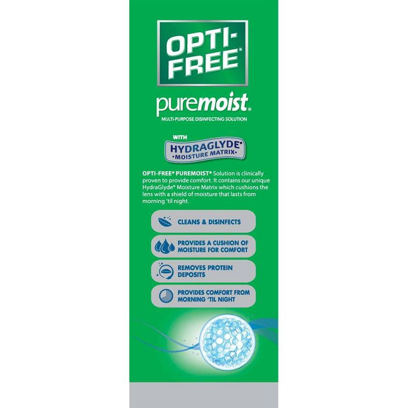 Opti-Free PureMoist Multi-Purpose Disinfecting Contact Lens Solution, 3 of 6