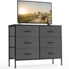 6 Drawers Dresser for Bedroom, Chest of Drawers with Fabric Bins, Media Console Table, Fabric Closet Dresser for Living Room Hallway - 3 of 4