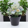 Unique Bargains Artificial Plants Chrysanthemum Plastic 4.33"x4.33"x7.87" 1 Pcs - 2 of 4