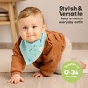 8pk Organic Baby Bandana Bibs, Baby Drool Bibs for Baby Boy, Girl, Baby Bibs for Infant, Newborn - 4 of 4