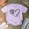 Simply Sage Market Grandma Heart Outline Garment Dyed Tee - 3 of 4