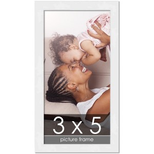 PosterPalooza | 3x5 Wood Frame with UV Acrylic, 6 Finishes: Black, White, Bronze, Silver, Wood, Mahogany - 1 of 4