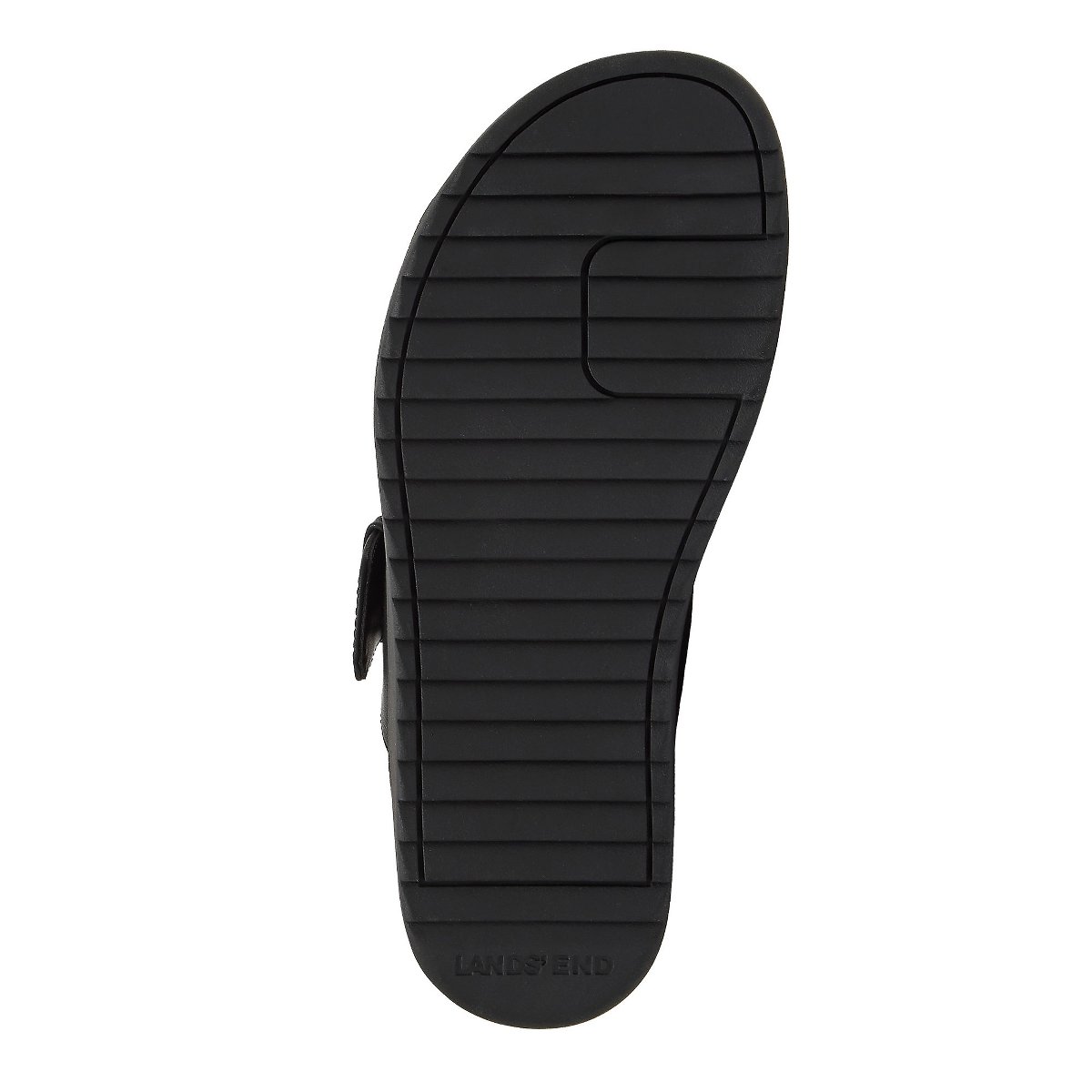 Женские сандалии Lands' End Women's All Day Comfort Buckle Slides - 8 - Black — фото 5