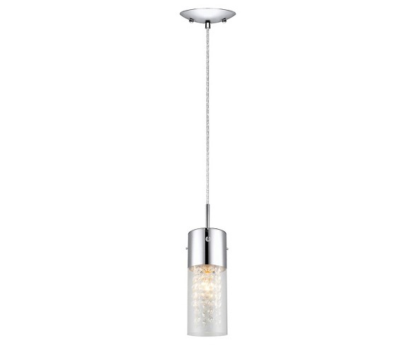 Diamond Mini Pendant Ceiling Light 4.75" Diameter Chrome - Eglo