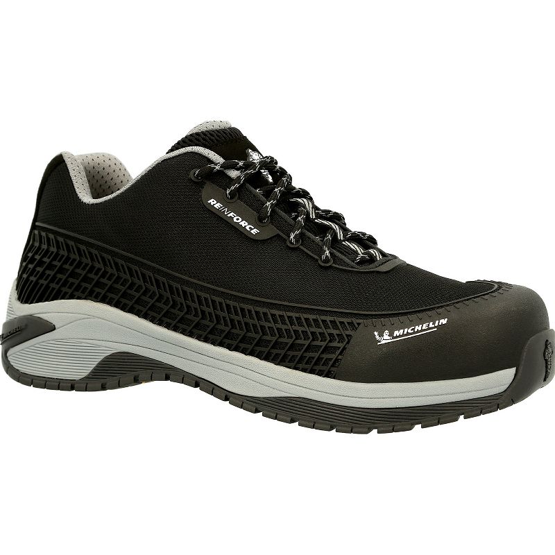 Men's MICHELIN® Latitude Tour Alloy Toe Athletic Work Shoe, MIC0003, Black, 1 of 8
