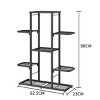 Space-Saving Potted Plant Shelf, Display Corner Organizer Stand for Living Room Balcony Garden Patio, Adjustable Round Foot Pads - 2 of 4