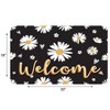 Ashley Productions® The Original Fun Mat™, Welcome Mat, 18" x 30", Daisies Welcome - 3 of 4