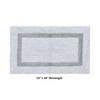 Hotel Bath Rug 100% Premium Cotton Tufted Weave Two Tone Reversible Bathroom Rug, Super Soft Absorbent, Machine Washable Bath Mat - 3 of 4
