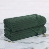 Modern Ribbed Cotton  Assorted Towel Set by Blue Nile Mills - 2 of 4