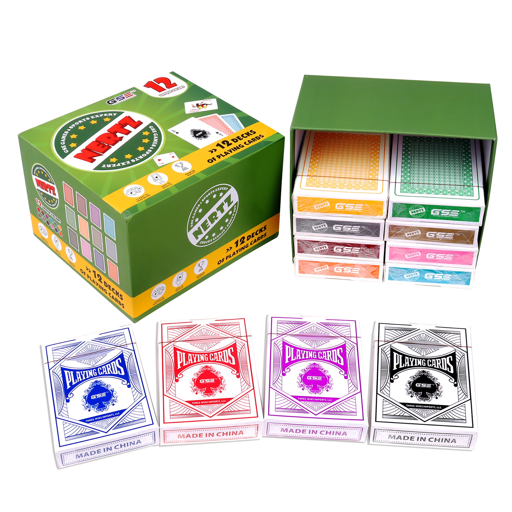 12-Deck Nertz Card Game