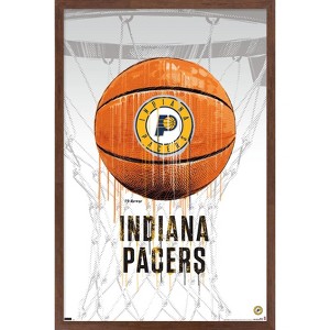 Trends International NBA Indiana Pacers - Drip Basketball 21 Framed Wall Poster Prints - 1 of 4