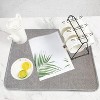LunaLulinlk 2 Pack Kitchen Drying Mat, Absorbent Microfiber Dishes Drainer Mats 23.6 x 17.7 Inch, Gray - 2 of 4