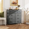 SKRAN Grid Cabinet Fabric Storage Tower with 9 Drawers For Bedroom,Tall Chest Organizer Unit With Fabric Bins, Steel Frame, Wood Top - 2 of 4
