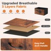 Gulches Modern Tall Fabric Storage Dresser, Brown, Wooden Top, 9 Drawers (6L/3M), Steel Frame, Anti-Tipping - 3 of 4