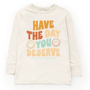 The Juniper Shop SmileyWorld Have The Day You Deserve Groovy Youth Long Sleeve Tee - 1 of 4