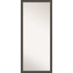 Amanti Art 28"x64" Non-Beveled Full Length Floor Leaner Upcycled Brown Gray Wood Framed Mirror - 1 of 4