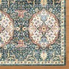 Crystal Print Kiran Moroccan Bohemian Medallion Tile Indoor Livingroom Dining Bedroom Flat Pile Easy Care Area Rug - 2 of 4